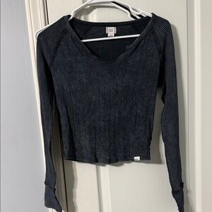 BDG Urban Outfitters Charcoal Long Sleeve Top